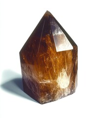 Poster - Captivating Rauchtopaz Smoky Quartz Radiating Warm Tones in a Soft Glow