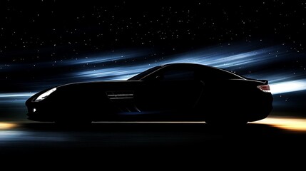 Poster - Car silhouette.