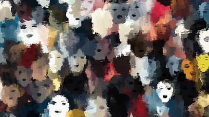 Poster - Many faces.