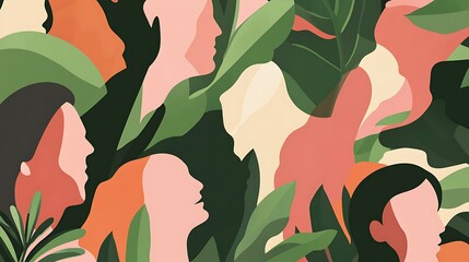 Poster - Diverse profiles in foliage.