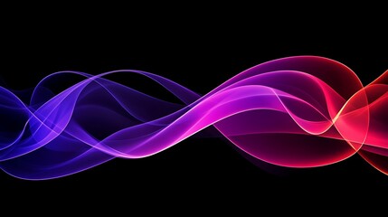 Poster - Abstract flowing waves.