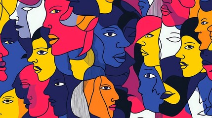 Poster - Diverse faces.