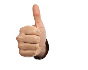 hand with thumb up, 