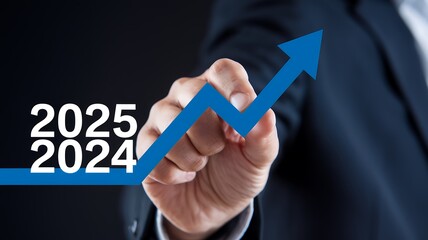 Poster - 2025 New Year Business Startup Plan: Growth Strategy Target Goal Action Market Trend Annual Development