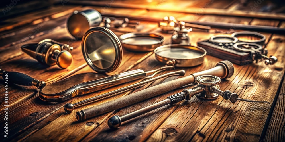 Vintage Medical ENT Exam Tools, Retro Otolaryngology Instruments ...