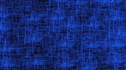 Wall Mural - Blue Geometric Circuit Loop Fast Animation Background