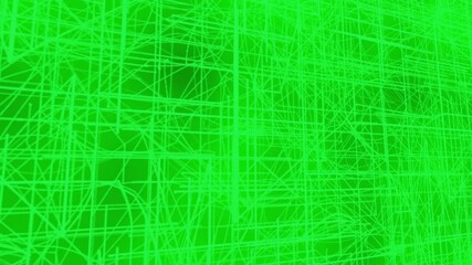 Wall Mural - Blue Geometric Circuit Loop Fast Animation Background