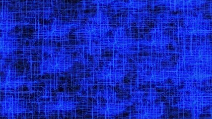 Wall Mural - Blue Geometric Circuit Loop Fast Animation Background