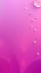 Wall Mural - a pink background with bubbles