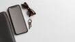 © Berkah1789 - Smartphone Sunglasses Keys Wallet on White Background