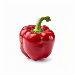 Poster - fresh red bell pepper isolated on white background