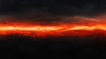 Poster - Dramatic Abstract Background with Fiery Red and Black Swirling Design