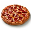 © nsit0108 - Delicious pepperoni pizza displayed on white background