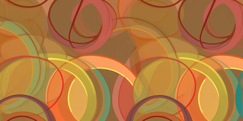 Poster - a colorful background with shapes and colors