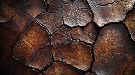 Aufkleber - Close-up of aged leather texture