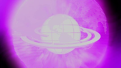 Wall Mural - Technology Digital HUD, Globe network, Digital data connection futuristic blue and color abstract background 3d rendering animation 4k