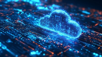 Cloud computing technology concept