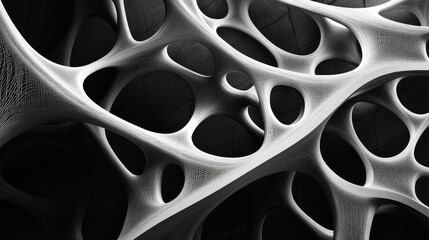 Aufkleber - Abstract background featuring curved intersecting lines forming a web-like structure.