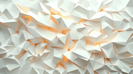 Poster - Geometric Abstraction in Triangular Patterns, a dynamic low-poly design featuring intricate triangulated textures, showcasing modern 3D polygonal aesthetics and vibrant colors.