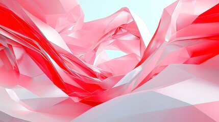 Poster - Low-Poly Abstract Background, vibrant triangular textures, dynamic 3D design, modern geometric patterns, innovative polygonal aesthetics, perfect for digital art projects.