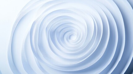 Aufkleber - Abstract line background featuring concentric spiral lines, isolated on a simple white surface.