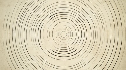 Poster - Clean line background with concentric circles radiating from a central point on a white background.