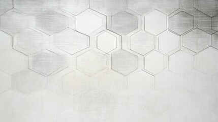 Aufkleber - Geometric line background with a hexagonal grid pattern in light gray tones on a white canvas.