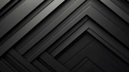 Aufkleber - Minimalist line background with zigzag patterns in monochrome, creating a dynamic and modern aesthetic.