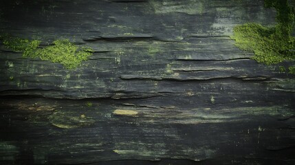 Poster - Close-up of mossy bark texture