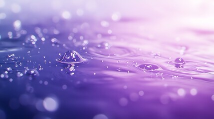 Poster - Close-up of colorful oil droplets on water