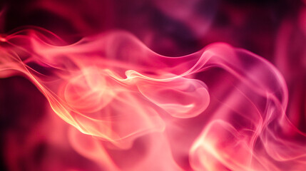 Poster - Colorful wisps of smoke swirl in abstract patterns against a dark background.
