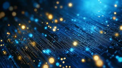Aufkleber - abstract, background digital background with glowing lines and part, background, bannericles representing technology and data flow.