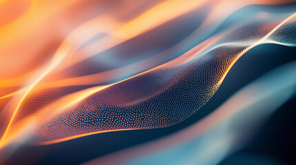 Poster - Abstract waves of color showcasing vibrant patterns and textures in motion.