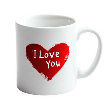 Beautiful Valentines Mug With Heart Shape