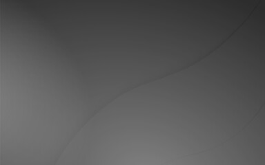 Poster - dark gray abstract design with smooth, flowing waves, ideal for modern digital backgrounds and elega
