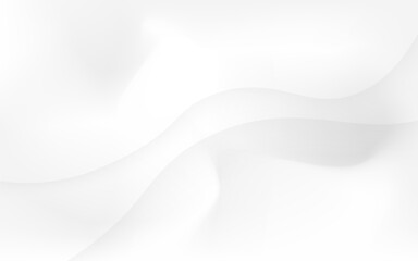 Poster - smooth white abstract flowing waves background curve flow elegant