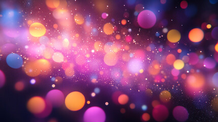 Poster - Colorful abstract background with vibrant shapes and light effects.