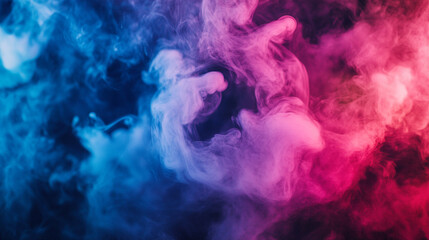 Poster - Colorful smoke swirls create mesmerizing patterns in dynamic display of hues.