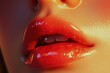 © RATTHA - Valentine's day intimacy closeup of exquisite lips romantic atmosphere beauty soft lighting sensual concept