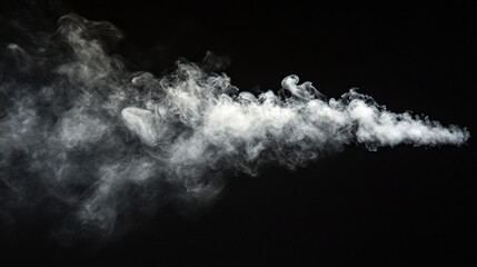Poster - Vapor trails swirling in dark background creating ethereal patterns.