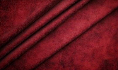 Poster - Deep red velvet fabric surface from above