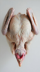 Wall Mural - Overhead Realistic Photo of a Raw Chicken