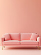 ©  Mockup Maven - Stylish pink sofa with pillows in a minimalistic setting