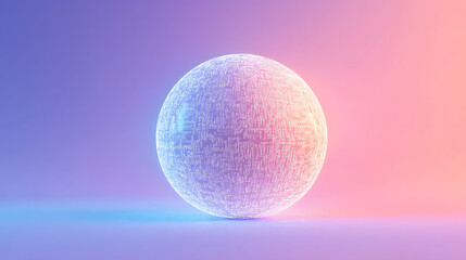 Fototapete - Dynamic sphere visualization digital realm 3d graphics futuristic environment high-resolution viewpoint abstract concept
