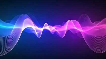Poster - Vibrant Digital Waveform Design with Smooth Gradients and Dynamic Flow