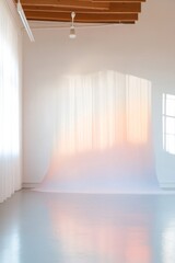 Poster - Pastel Light Reflections in Minimalist Korean Weather Workshop