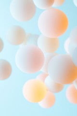 Aufkleber - Surreal Pastel Spheres Against Blue Sky Abstract Energy Concept