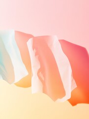 Aufkleber - Ethereal Floating Papers in Pastel Gradients Reflecting Future Education Concepts