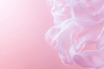 Aufkleber - Dreamlike Abstract Pastel Forms on Soft Pink Background