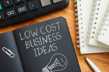 Poster - Low Cost Business Ideas as Cost Management, Economy recession, low budget and Effective business